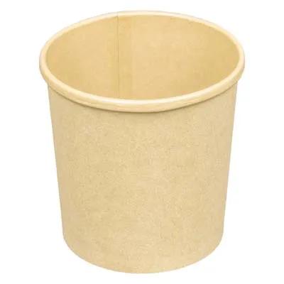 Soup Food Container Base 12 OZ Kraft Paperboard Single Wall Poly-Coated Paper Kraft Round 500/Case