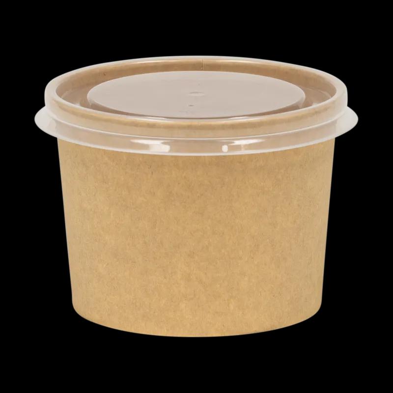 Soup Food Container Base 12 OZ Paperboard Kraft Leak Resistant 500/Case