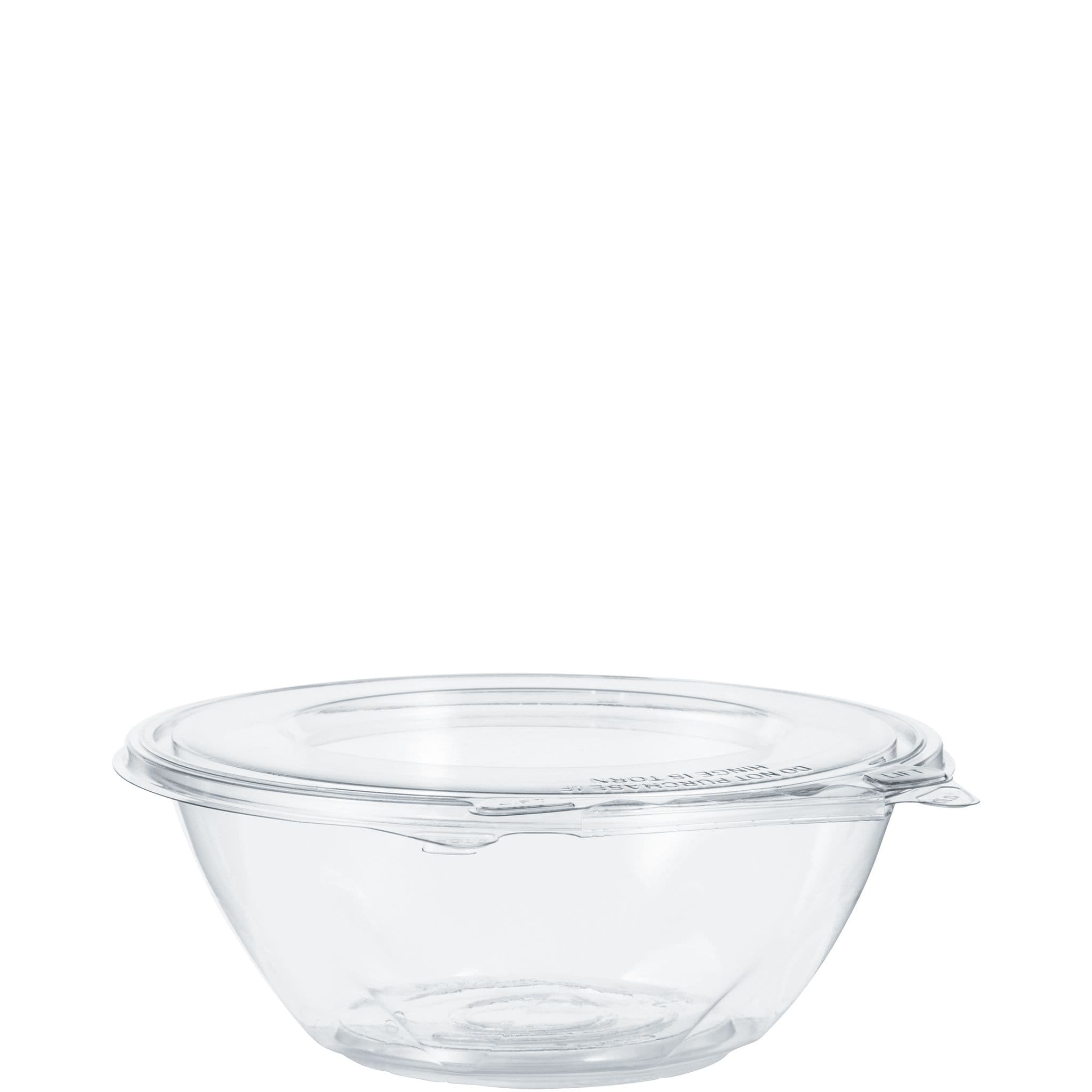 Dart® Safeseal™ Bowl & Lid Combo With Flat Lid 24 OZ PET Clear Round 50 Count/Pack 3 Packs/Case 150 Count/Case