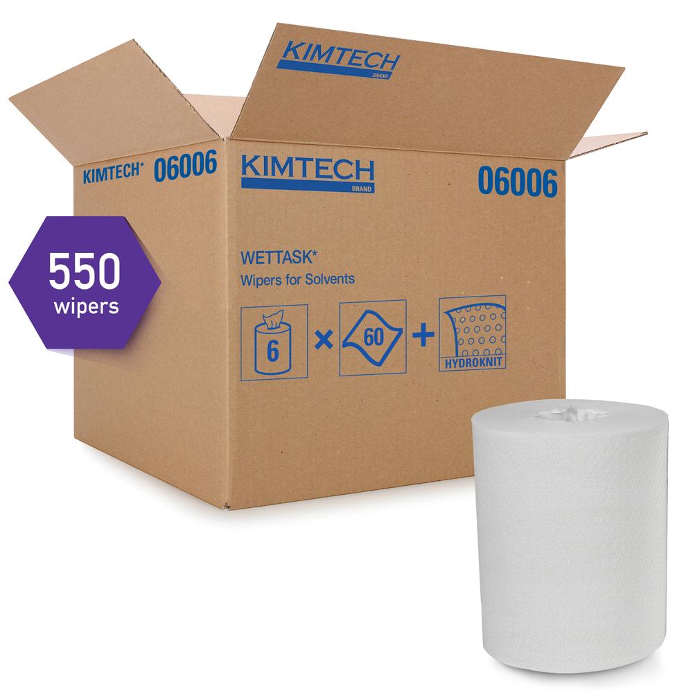 Kimtech™ Prep Cleaning Wipe 9X15 IN HydroKnit White Centerpull Refill Roll 275 Sheets/Roll 2 Rolls/Case 550 Sheets/Case