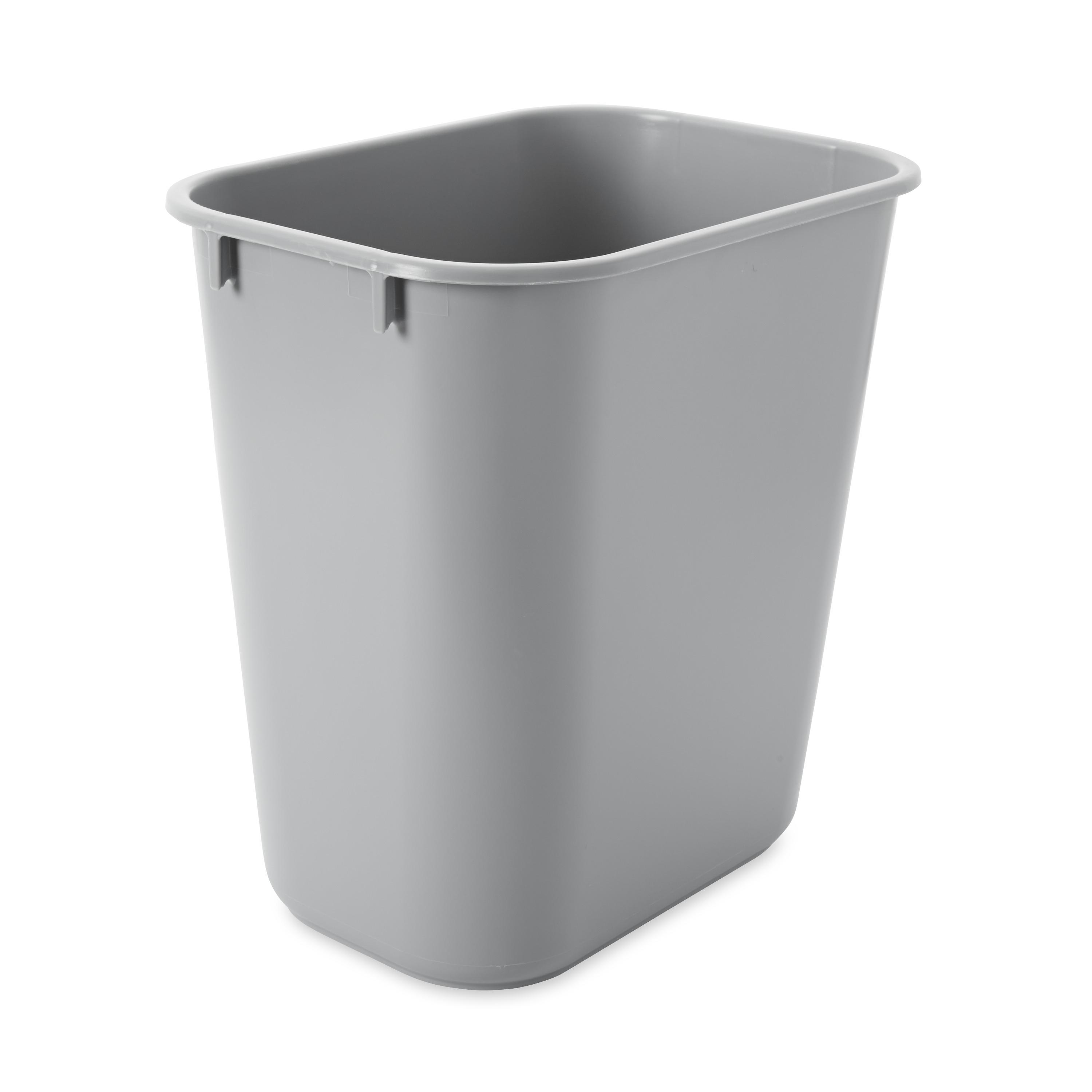 1-Stream Trash Can 11.38X8.25X12.13 IN 3.25 GAL 13 QT Gray Resin Deskside 1/Each