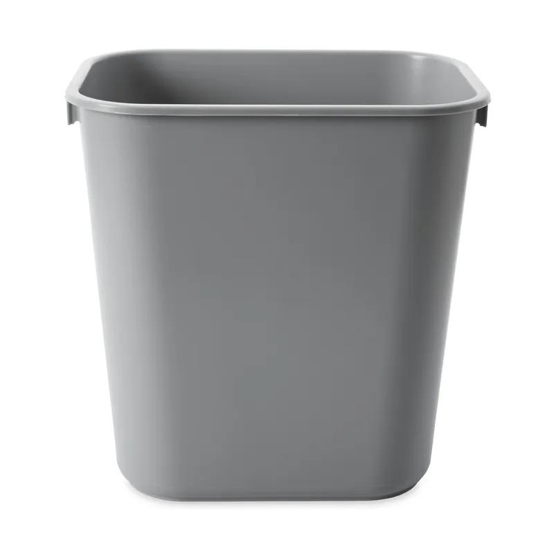 1-Stream Trash Can 11.38X8.25X12.13 IN 3.25 GAL 13 QT Gray Resin Deskside 1/Each