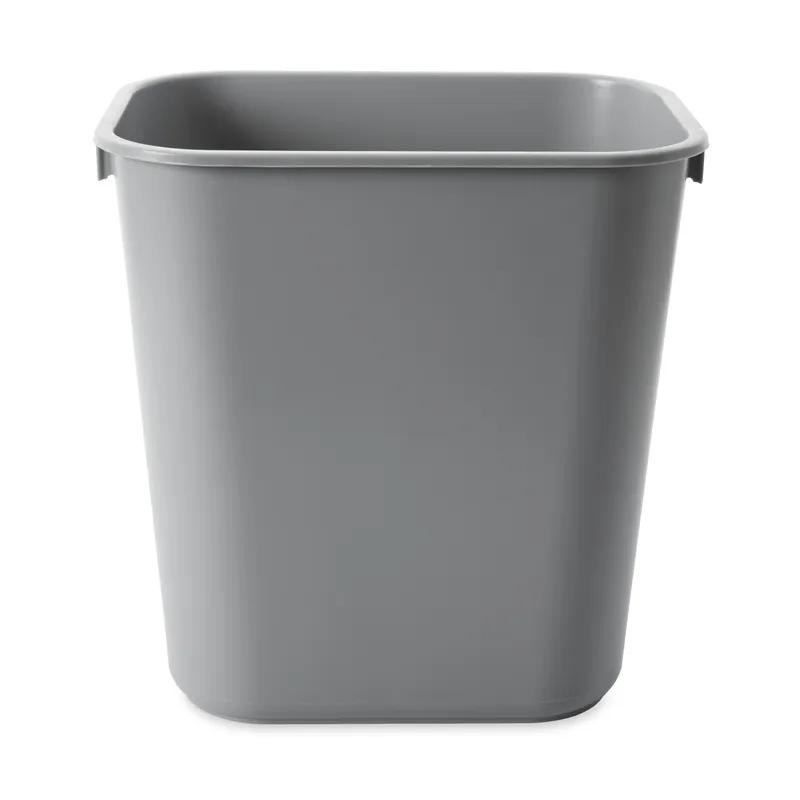 1-Stream Trash Can 11.38X8.25X12.13 IN 3.25 GAL 13 QT Gray Resin Deskside 1/Each