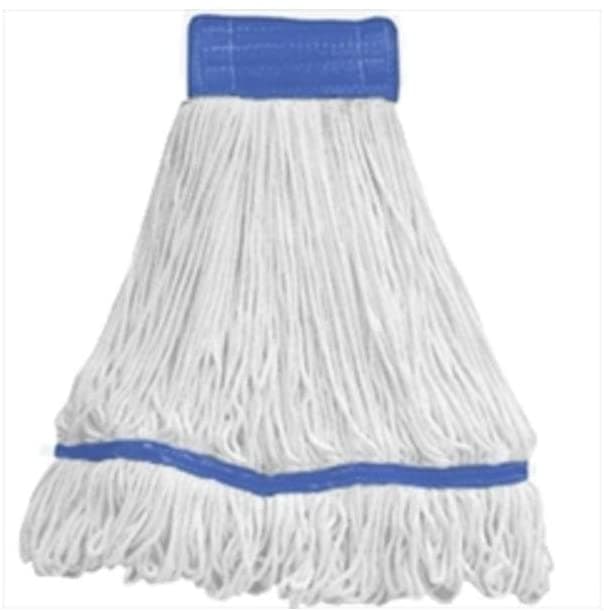 Mop Head 16 OZ Rayon Synthetic Fiber Loop End 1.25IN Narrow Headband 1/Each