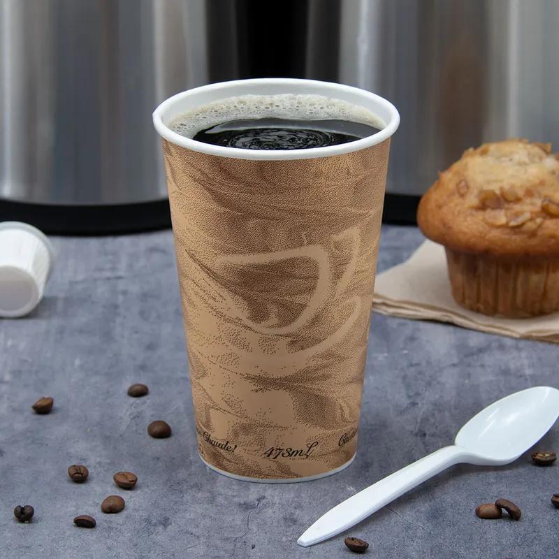 Solo® Hot Cup 16 OZ SSP Multicolor Mistique® Stock Print 50 Count/Pack 20 Packs/Case 1000 Count/Case