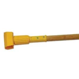 Mop Handle Yellow Wood Plastic 1/Each