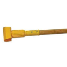 Mop Handle Yellow Wood Plastic 1/Each