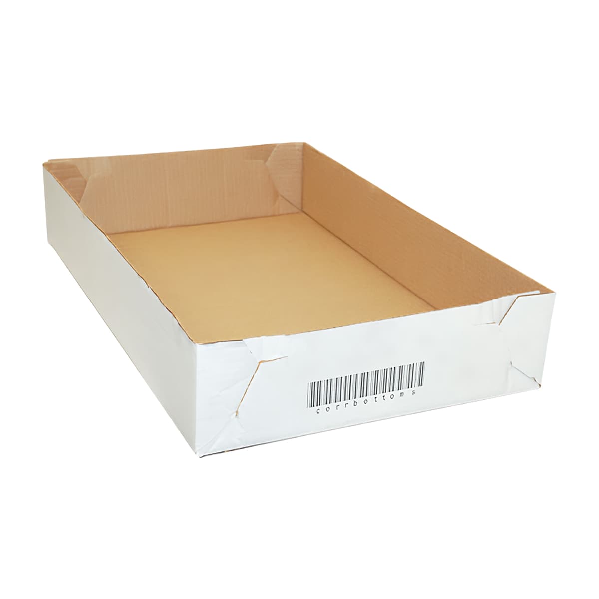 Box 28X18X5 IN White Corrugated Cardboard 50/Bundle
