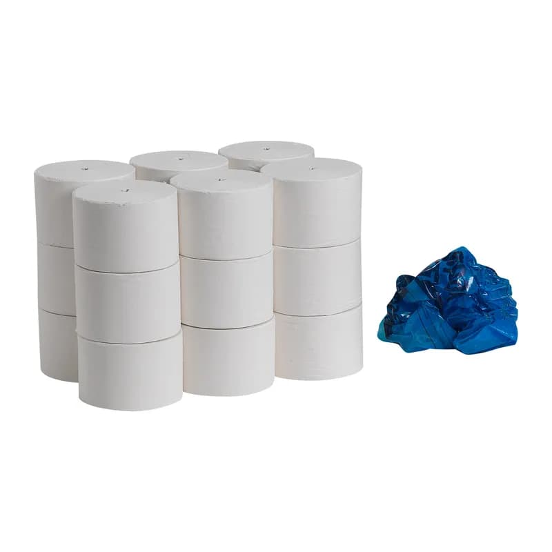 Compact® Toilet Paper & Tissue Roll 3.8X4 IN 1PLY White Coreless Septic Safe 0.625IN Core Diameter 3000 Sheets/Roll