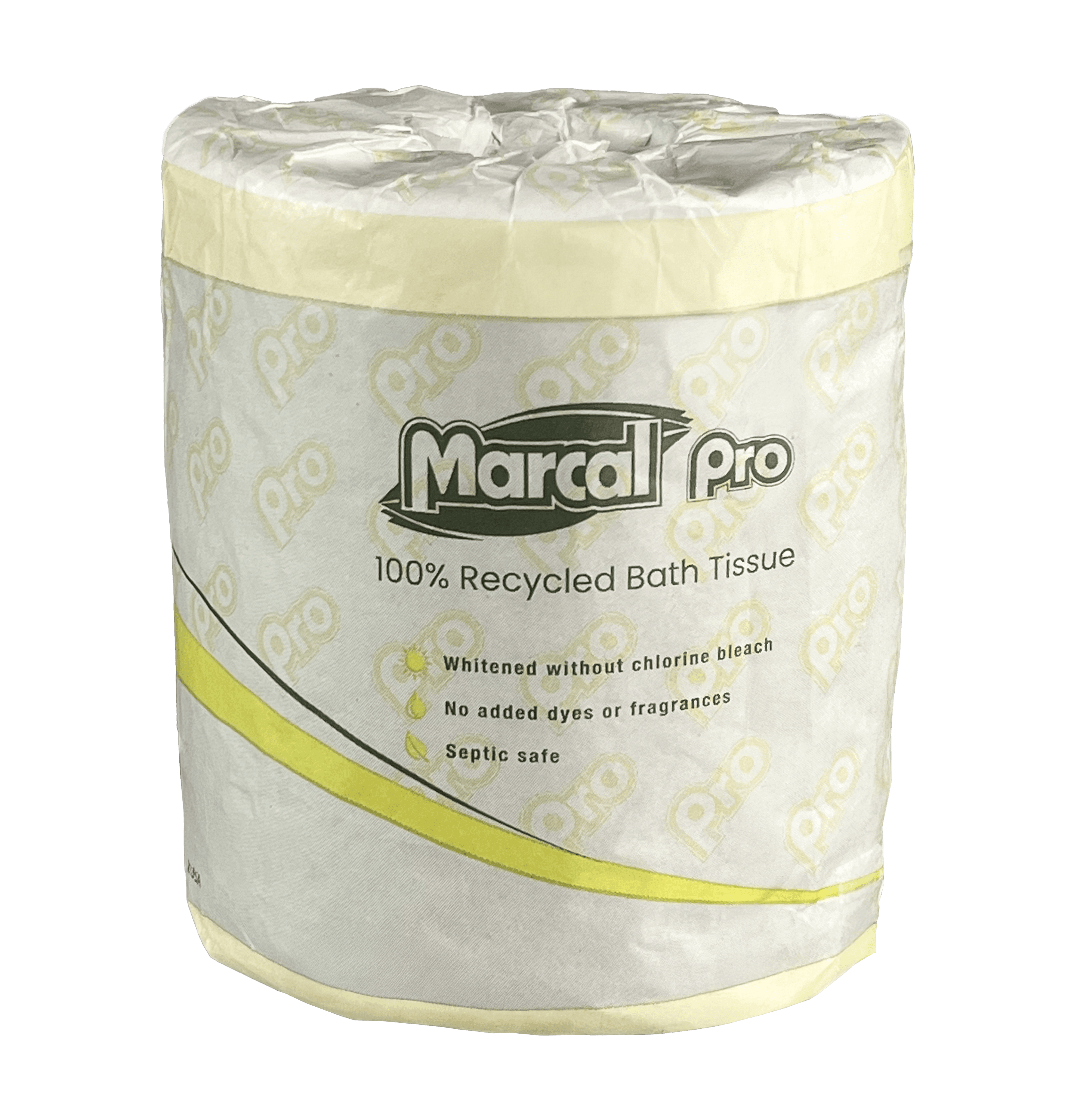 Marcal Pro Toilet Paper & Tissue Roll 300 FT 1PLY White 1.625IN Core Diameter 1000 Sheets/Roll 96 Rolls/Case