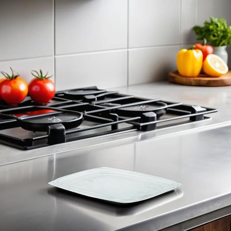 The BOTTLEBOX ® Lid Flat 9X7.3X0.26 IN RPET Clear For Container Bar Lock 500/Case