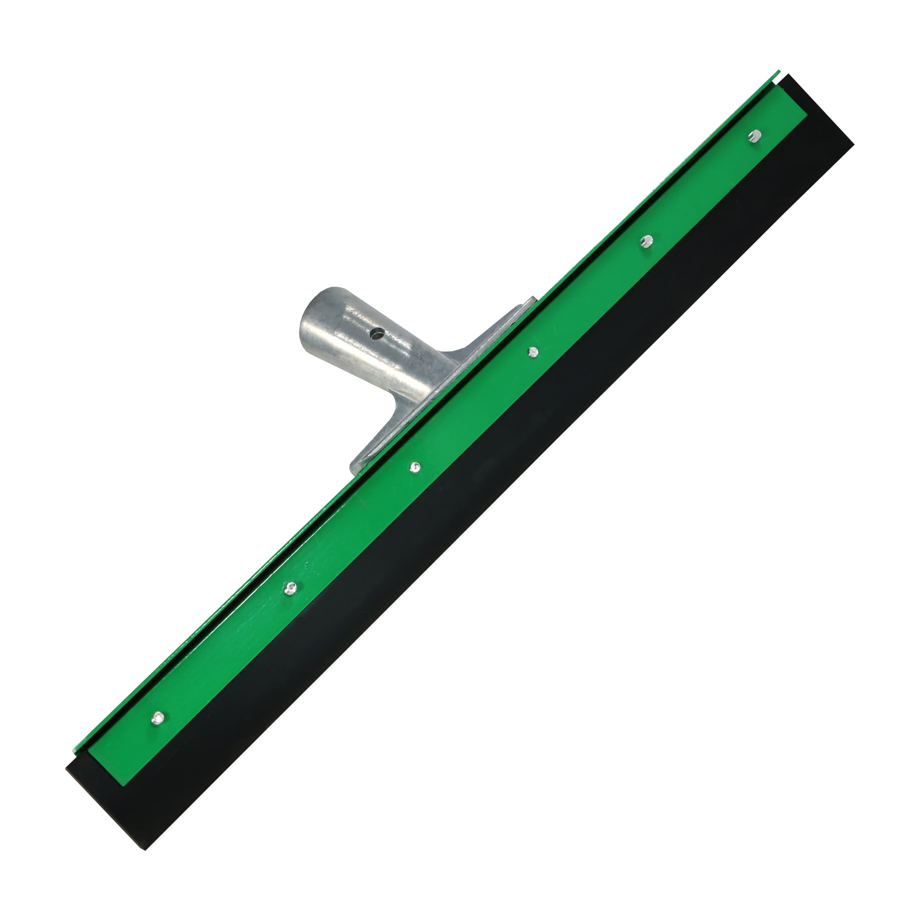 AquaDozer® Floor Squeegee Heavy Duty Steel Rubber Green Black Straight With 24IN Head 1/Each