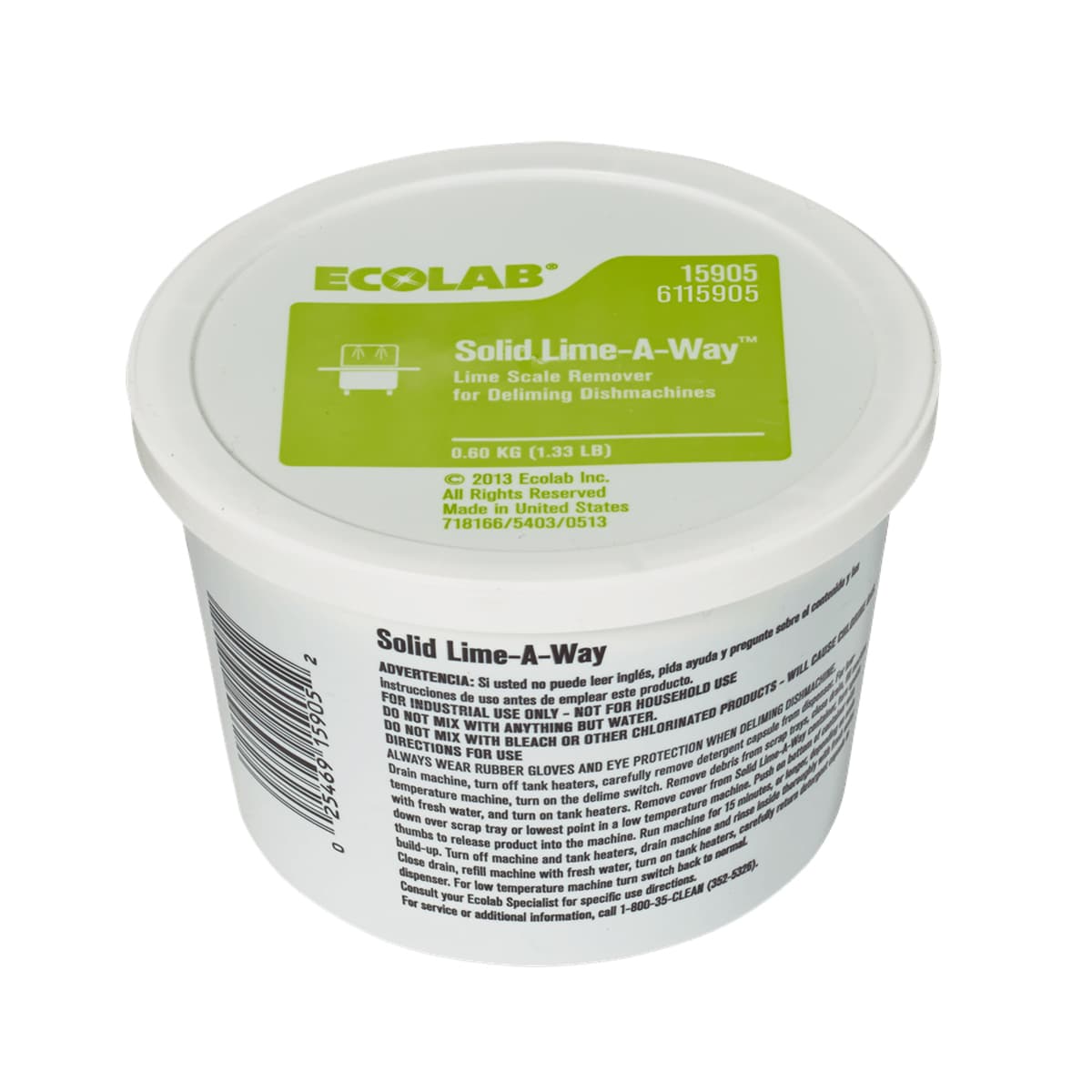 Mild Scent Delimer 21.28 OZ Solid Acid 6/Case