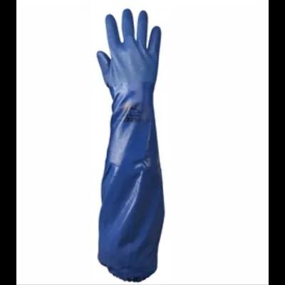 Gloves Large (LG) Blue Nitrile Chemical Resistant 1/Pair
