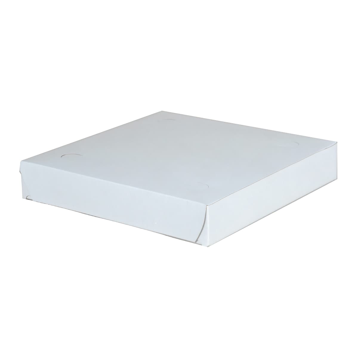 Pizza Box 9X9X1.5 IN Kraft White Lock Corner 1-Piece 100/Bundle