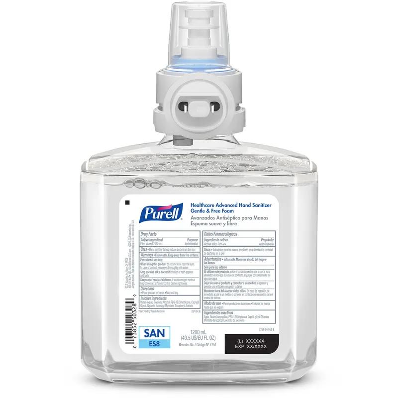 Purell® Hand Sanitizer Foam 1200 mL 5.51X3.52X8.65 IN Fragrance Free 72% Ethyl Alcohol Gentle & Free For ES8 2/Case