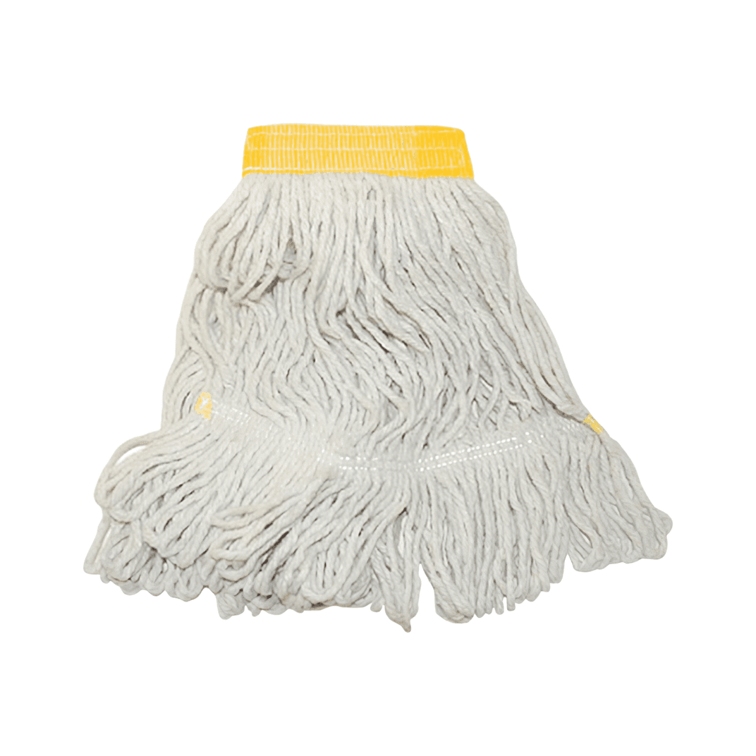 Victoria Bay Mop Small (SM) White Yellow Loop End 12/Case