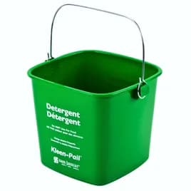 San Jamar Kleen-Pail® Utility Bucket & Pail 6 QT Green Color Coded Detergent 1/Each
