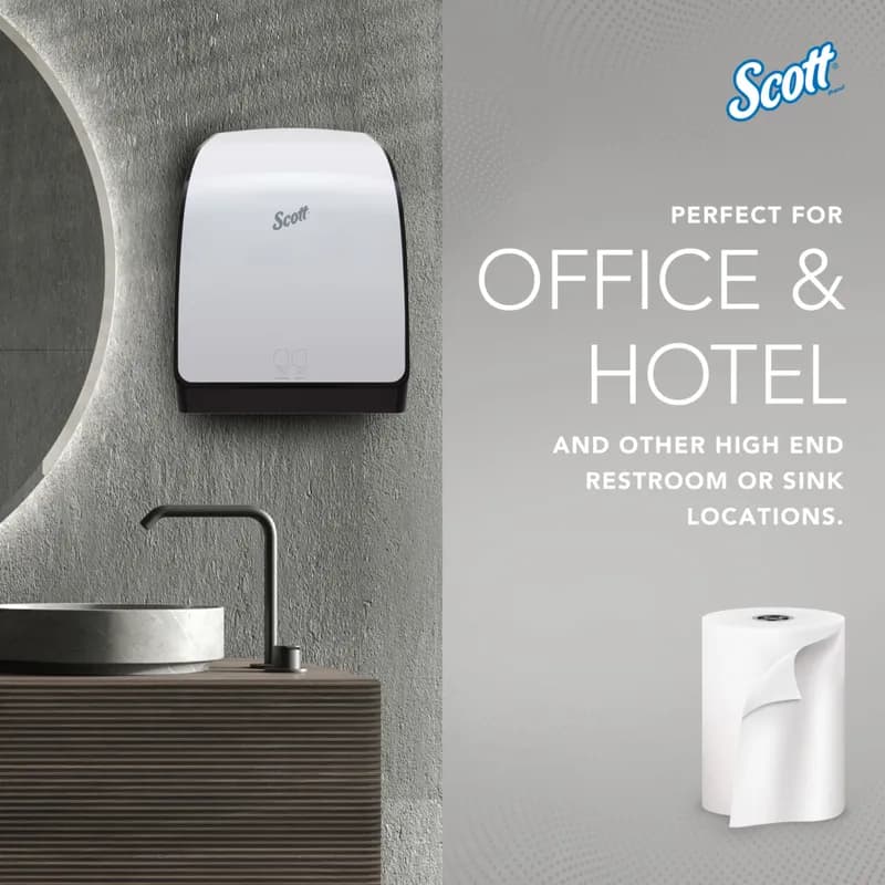 Scott® Roll Paper Towel MOD 7.5IN X900FT White Hardwound Core 1.75IN Core Diameter 6 Rolls/Case