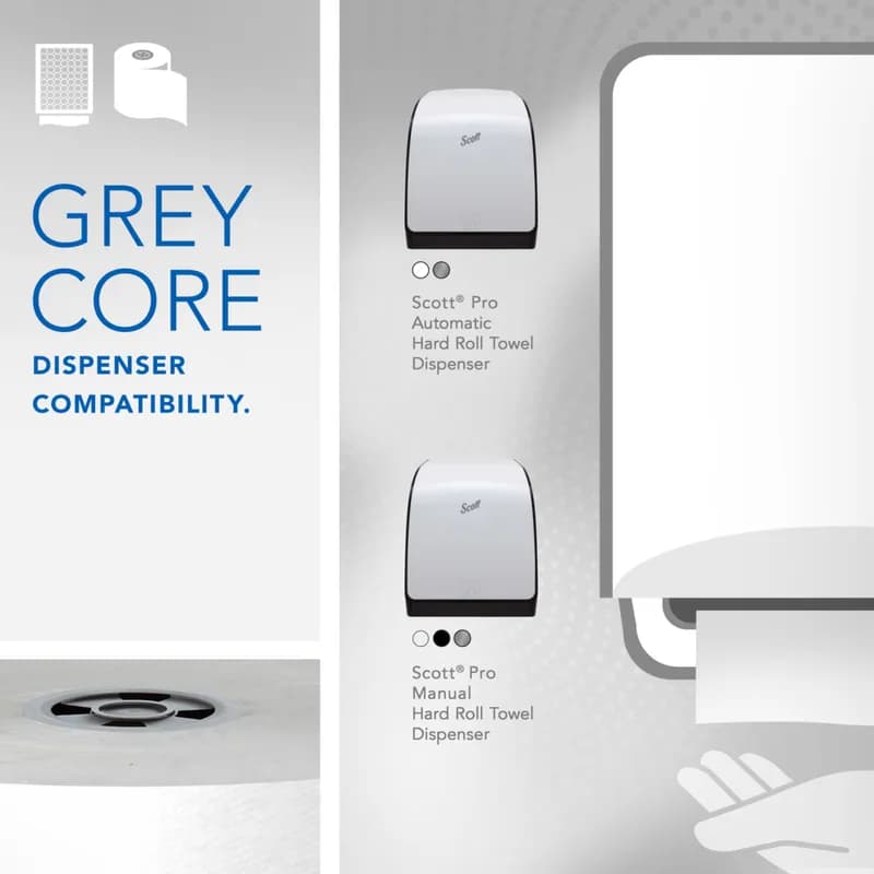 Scott® Roll Paper Towel MOD 7.5IN X900FT White Hardwound Core 1.75IN Core Diameter 6 Rolls/Case