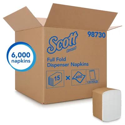 Dispenser Napkins 12X17 IN Paper 1PLY Full Fold 6000/Case