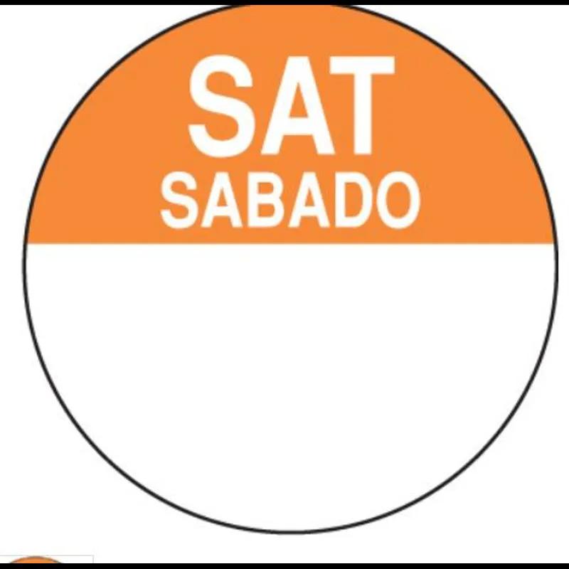 Daydots Saturday Label 1 IN 1000/Roll