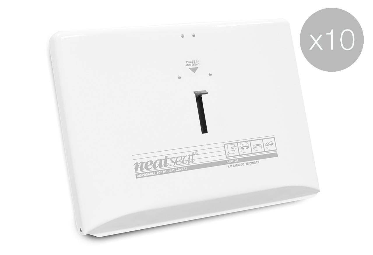 NeatSeat® Toilet Seat Cover Dispenser White 1/Each