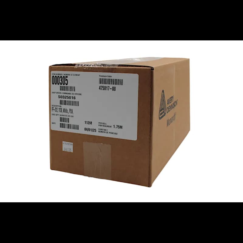 Monarch 1136/FF-312 Blank Gun Label 0.647X0.78 IN White 14000/Pack