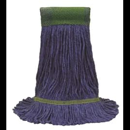MaxiClean® Mop Head Medium (MED) 15.5X6X1 IN Blue Cotton Synthetic Blend 4PLY Loop End 5 IN Headband 1/Each