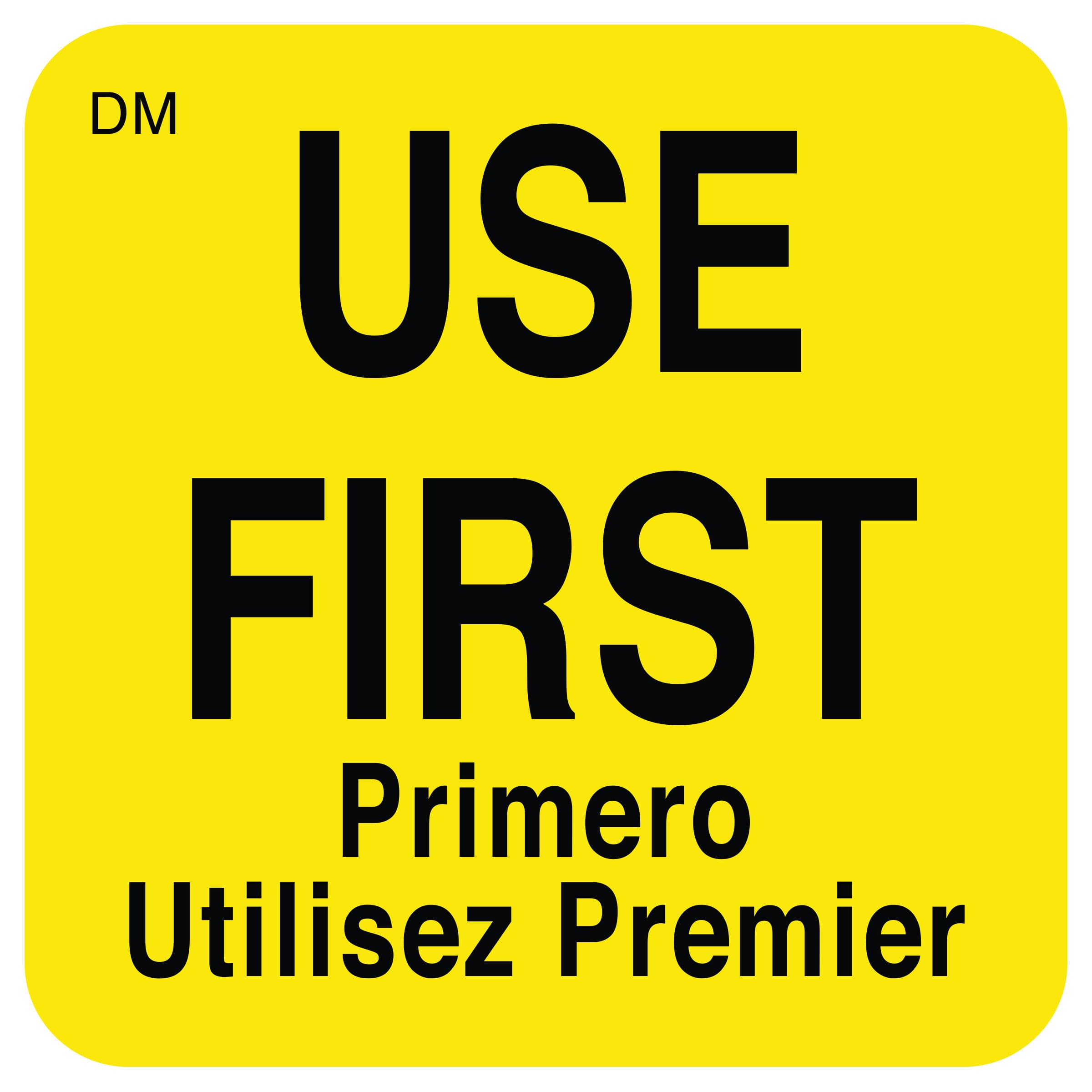 Use First Label 1X1 IN Dissolvable 50/Roll
