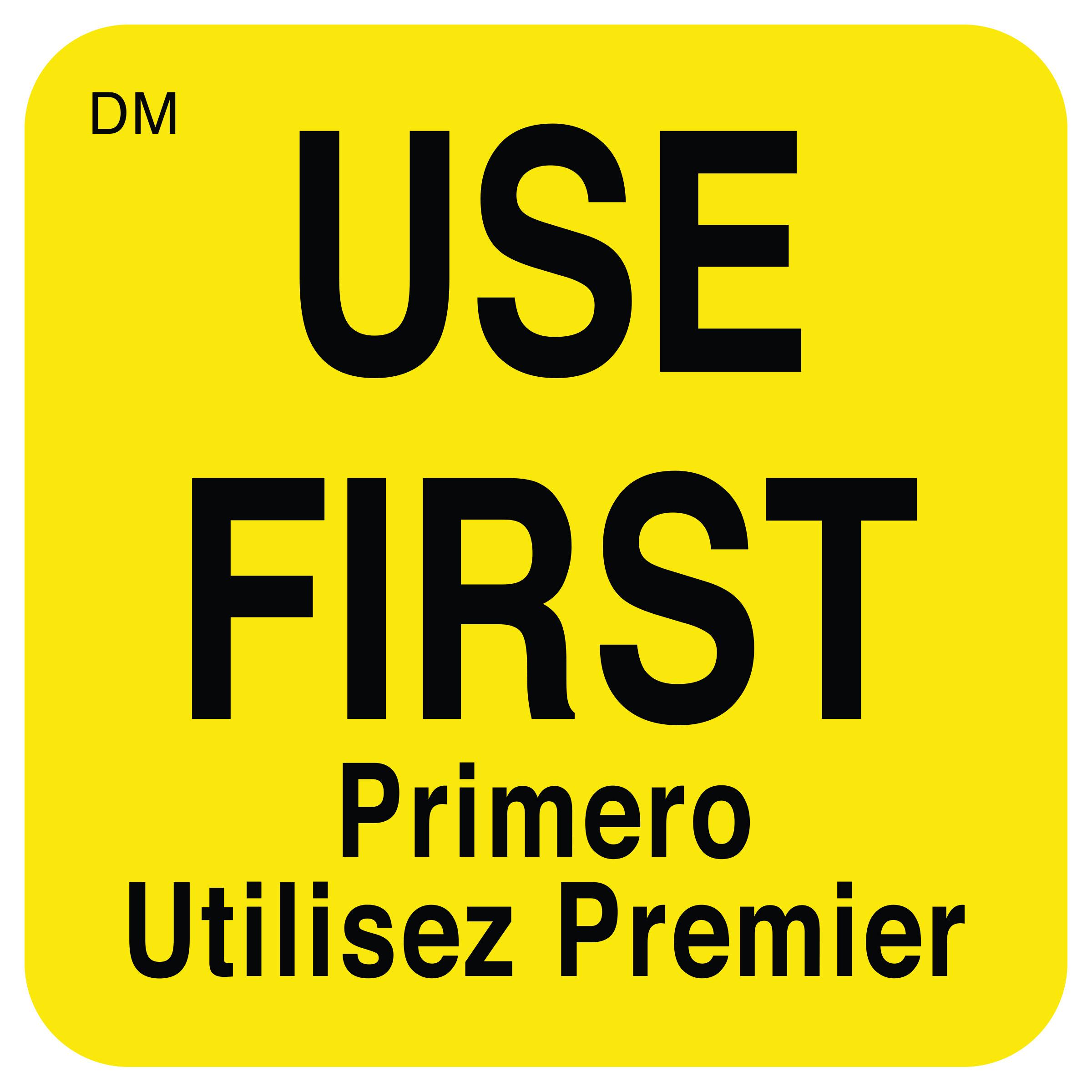 Use First Label 1X1 IN Dissolvable 50/Roll