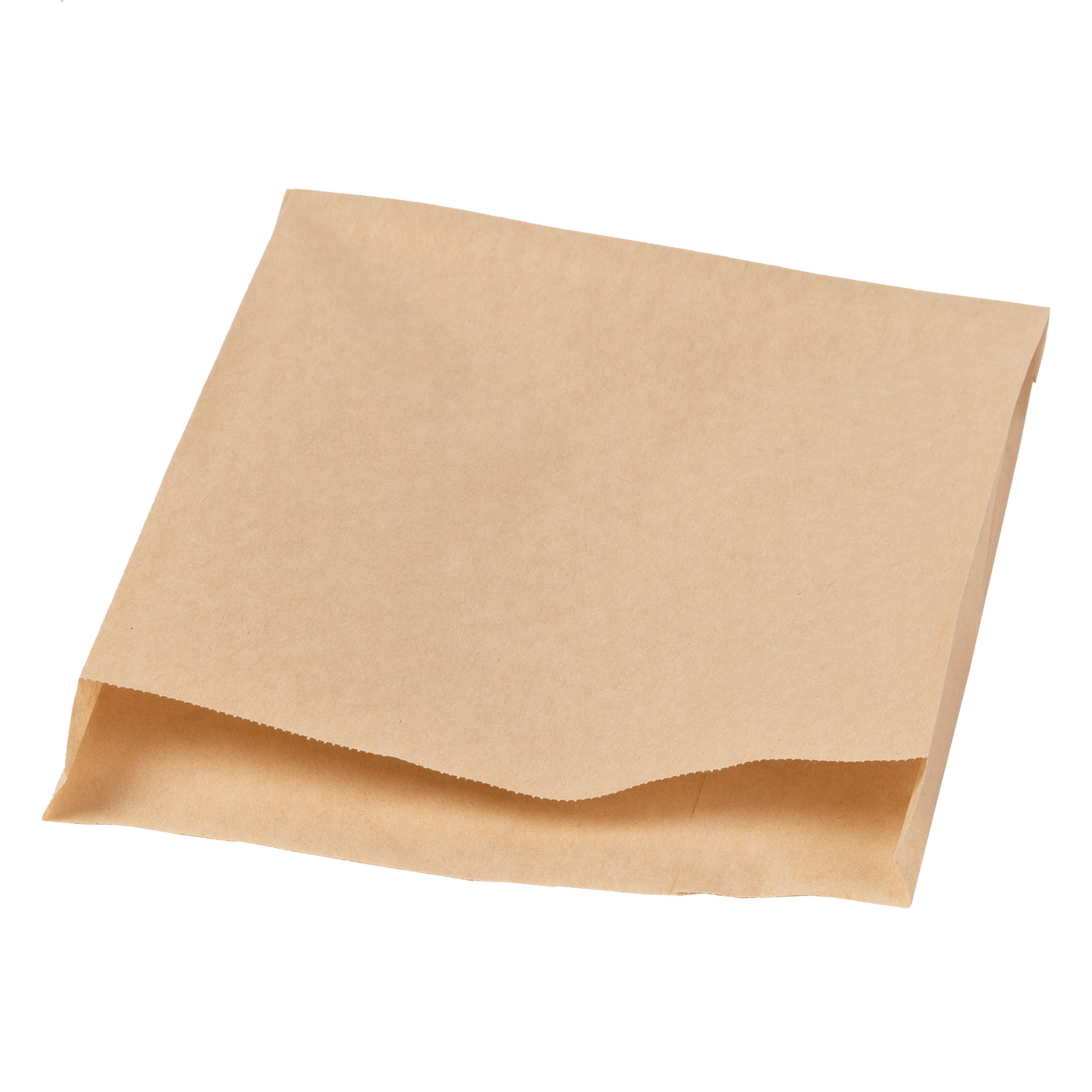 Looking Natural® Sandwich Bag 6X2X9 IN Paper Kraft Grease Resistant Gusset 1000/Case