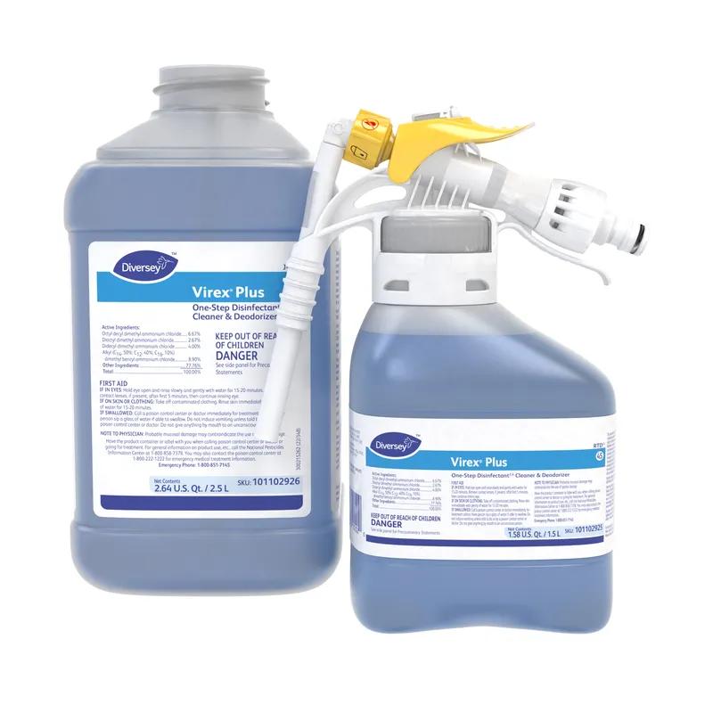 Virex® Plus One-Step Disinfectant Deodorizer 1.5 L Multi Surface Liquid RTD Quat 2/Case