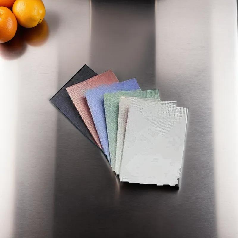 Meat Pad 4.5X5.75 IN Pulp Fiber Plastic Black White Rectangle Absorbent 2700/Case