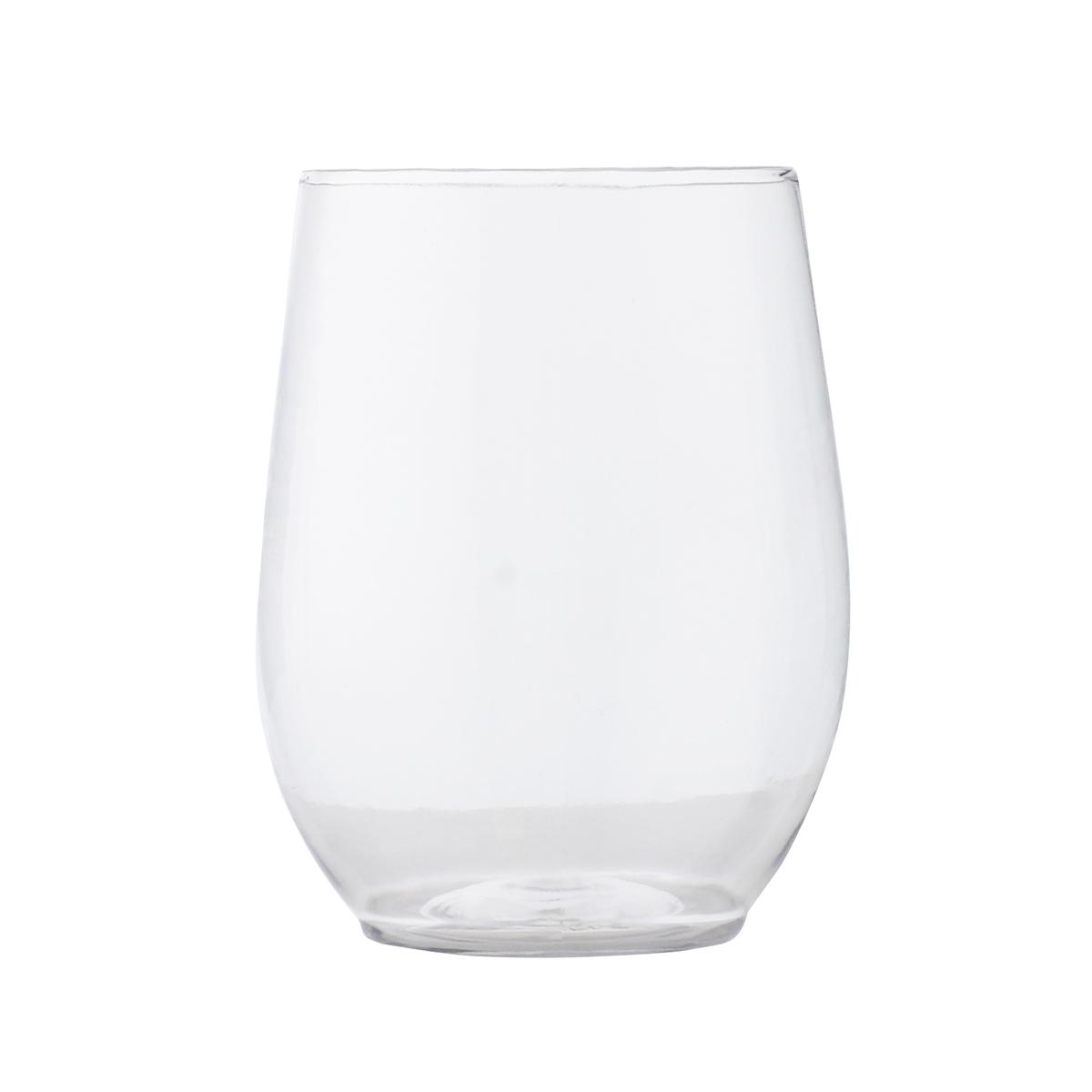 Renaissance Cup Goblet Stemless Wine 16 OZ Plastic Clear 64/Case