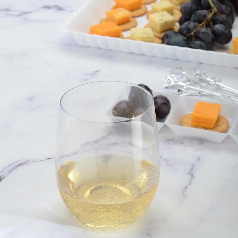 Renaissance Cup Goblet Stemless Wine 16 OZ Plastic Clear 64/Case
