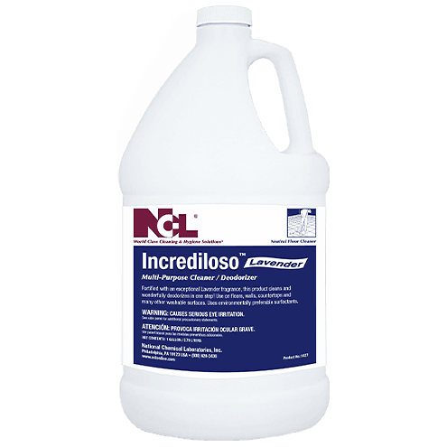 Incrediloso Lavender All Purpose Cleaner Deodorizer 6X6X12 IN 1 GAL Multi Surface Liquid 4/Case