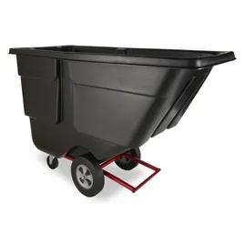 Utility Tilt Truck 32X69X43.75 IN 1 Cubic Yard 850 LB Black Red Resin FDA Approved Rotomolded 1/Each