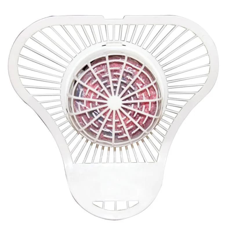Urinal Screen & Block Cherry White Pink Plastic Non-Para 12/Carton