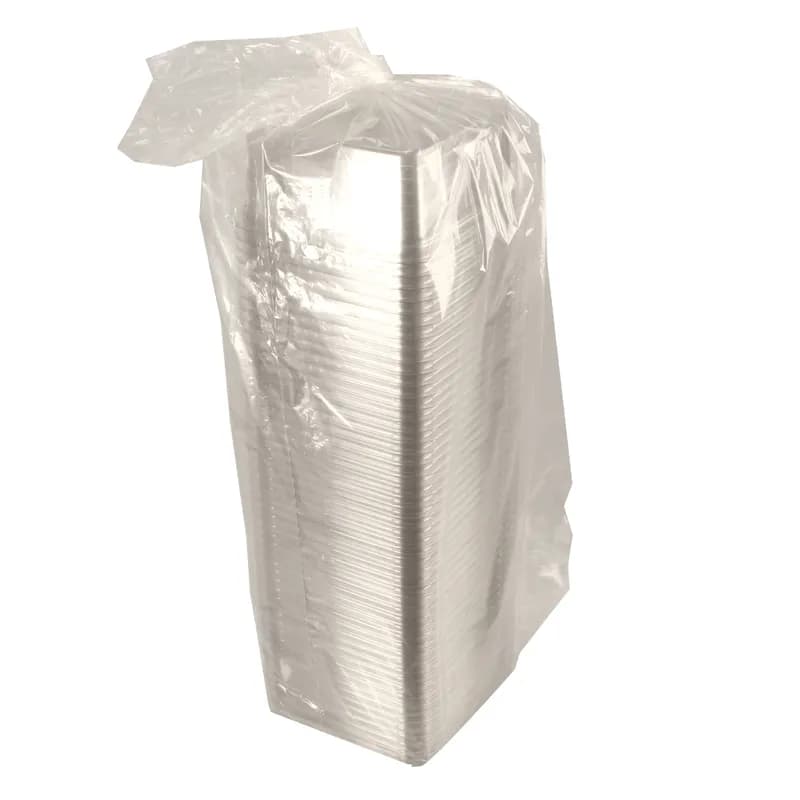Recycleware® Deli Container Base 6.1X6.1X2.6 IN 4 Compartment RPET Clear Square 300/Case