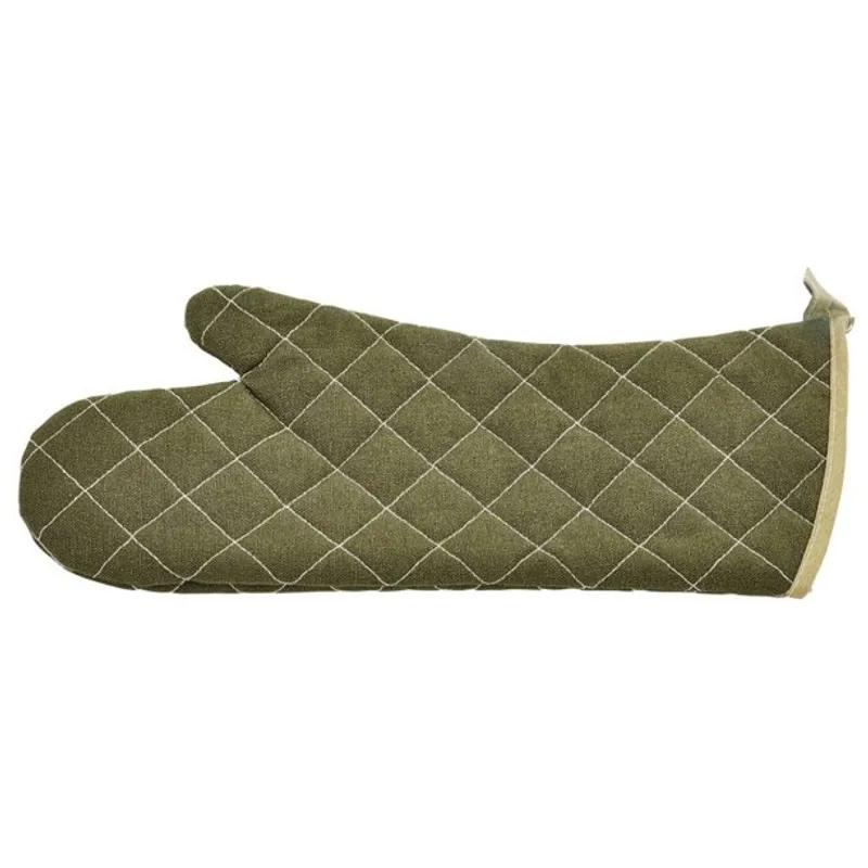 Oven Mitt 17 IN Cotton Green 12/Case