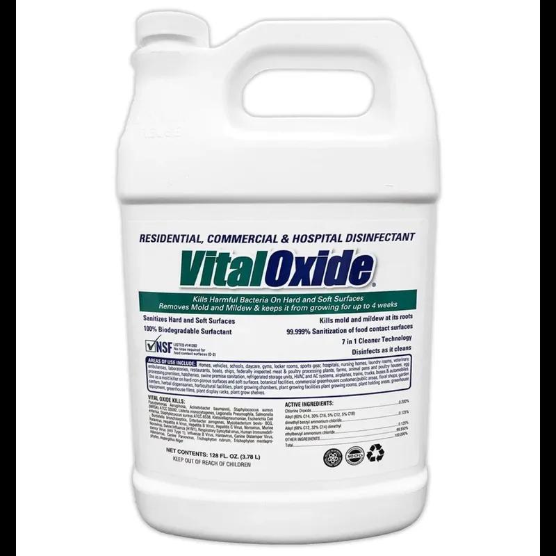 Vital Oxide One-Step Disinfectant 1 GAL Multi Surface Heavy Duty Daily Concentrate Chlorinated 4/Case