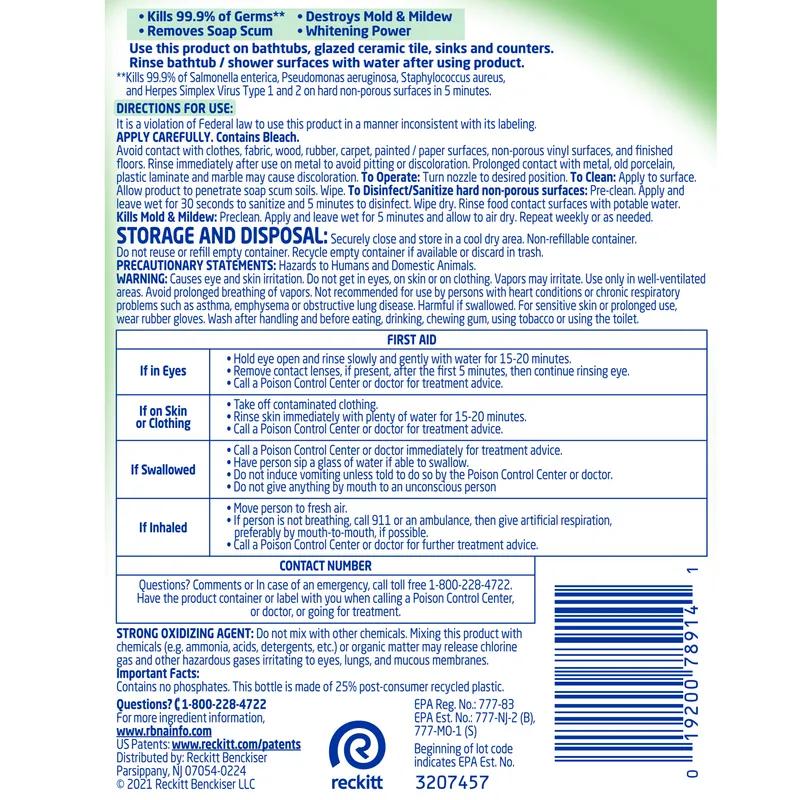 Lysol® All Purpose Cleaner 32 OZ Bleach With Bottle & Trigger 1/Case