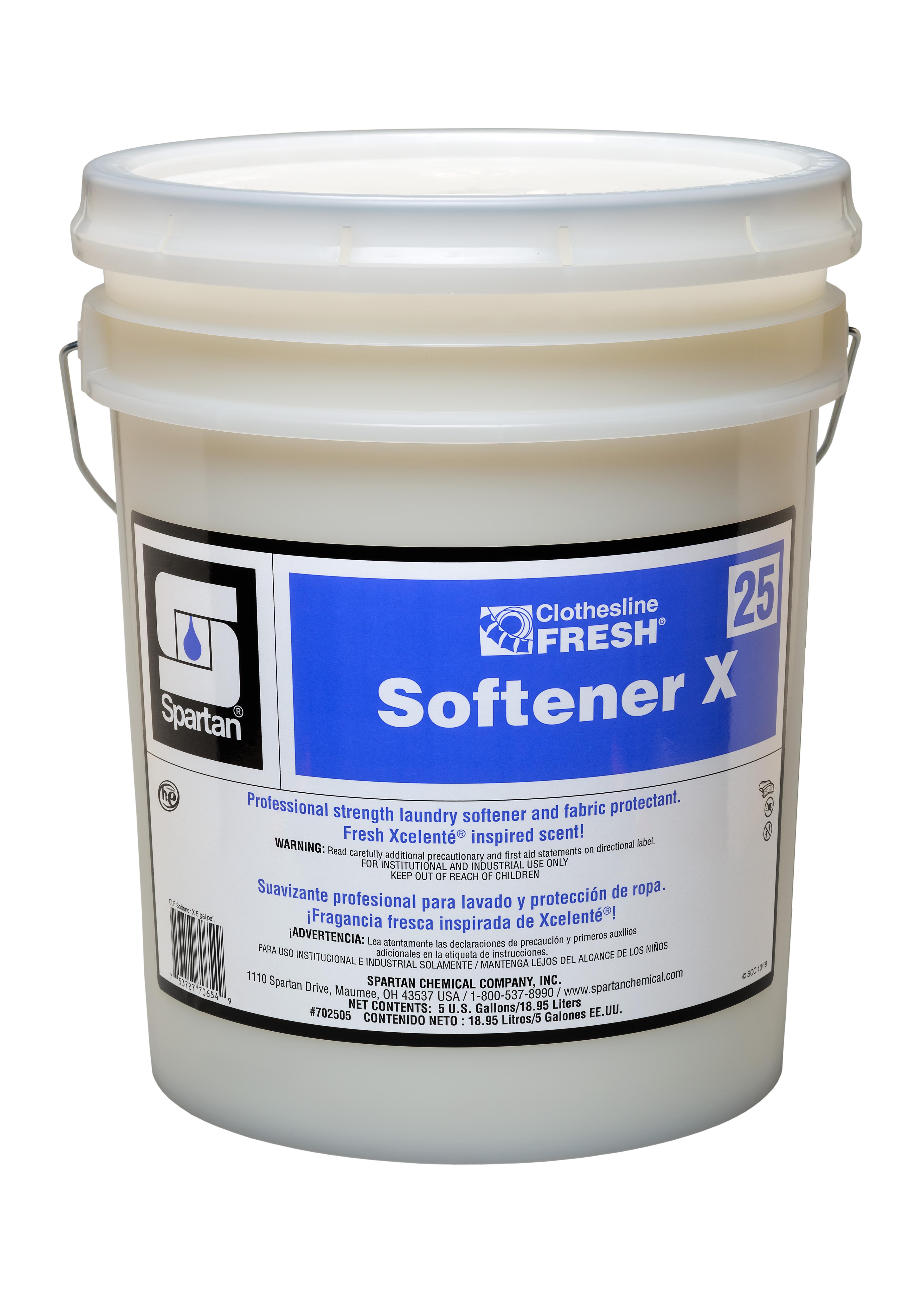Clothesline Fresh® Softener X 25 Lavender Linen 5 GAL Mild Acid 1/Pail