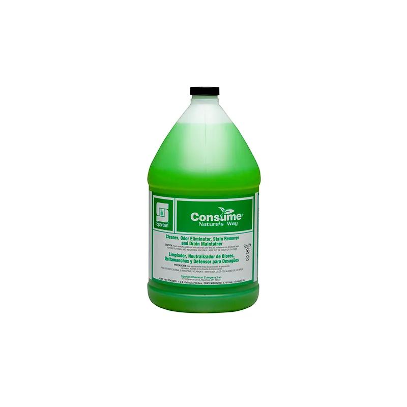Consume® Vanilla Cleaner Stain Remover Drain Maintainer Digestant Deodorizer 1 GAL Alkaline Bacteria Fortified 4/Case
