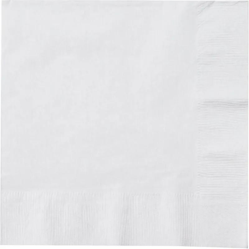 Luncheon Napkins 12X12 IN White 2PLY 50 Count/Pack 12 Packs/Case 600 Count/Case