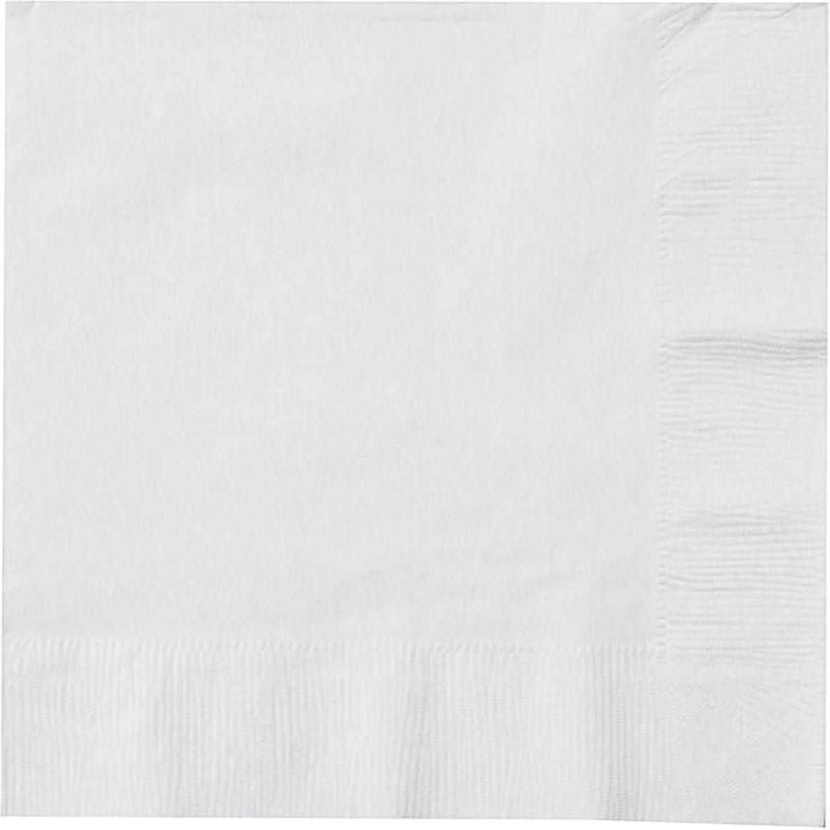 Luncheon Napkins 12X12 IN White 2PLY 50 Count/Pack 12 Packs/Case 600 Count/Case