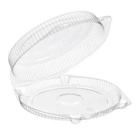 Essentials SureLock Cake Hinged Container With Dome Lid 9.125X9.313X2.25 IN RPET Clear Round 200/Case