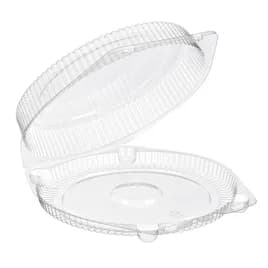Essentials SureLock Cake Hinged Container With Dome Lid 10X10.3125X2.3125 IN RPET Clear Round 200/Case