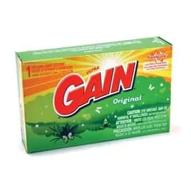 Gain Original Scent Laundry Detergent 1.1 OZ Powder Phosphate-Free Coin Vend 156/Case